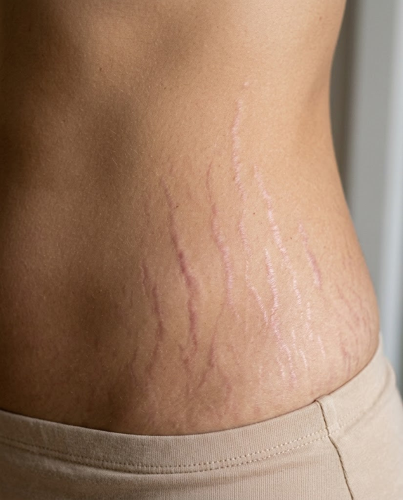 Vergetures avant la crème Strio Derm
